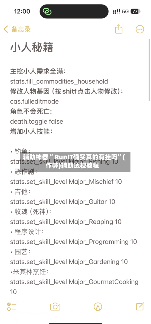 辅助神器“ RunIT确实真的有挂吗	”(作弊)辅助透视教程-第3张图片
