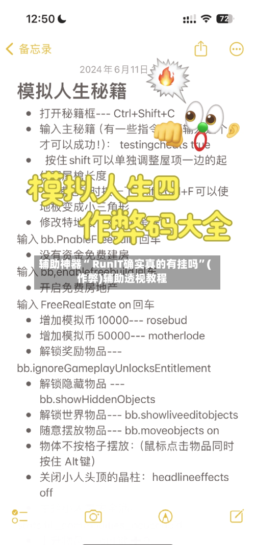 辅助神器“ RunIT确实真的有挂吗”(作弊)辅助透视教程-第2张图片