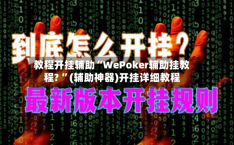 教程开挂辅助“WePoker辅助挂教程? ”(辅助神器)开挂详细教程-第2张图片