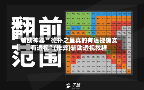 辅助神器“ 德扑之星真的有透视确实有透视”(作弊)辅助透视教程-第2张图片